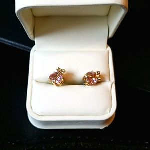 Juicy Couture Wish Faceted Heart Stud Earrings